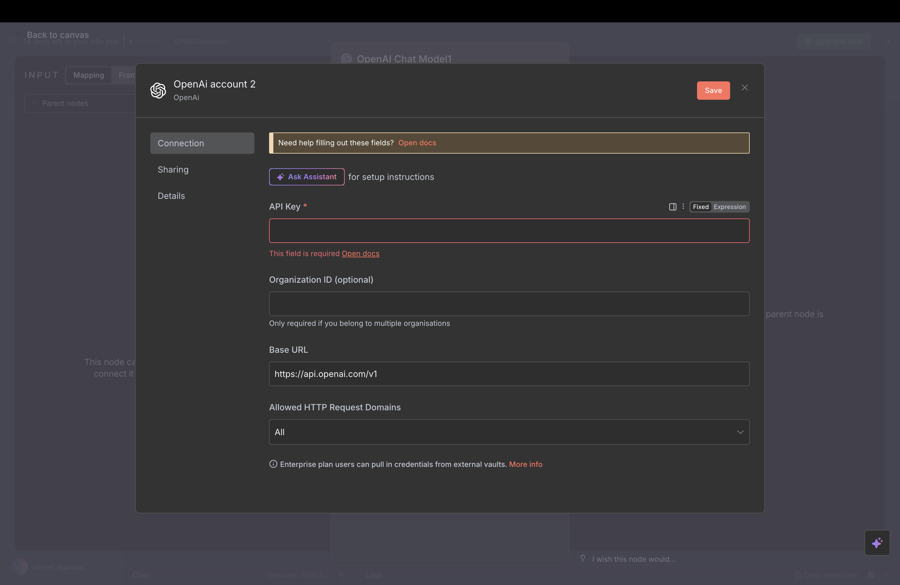 Step 4: Add Interfaze API Key