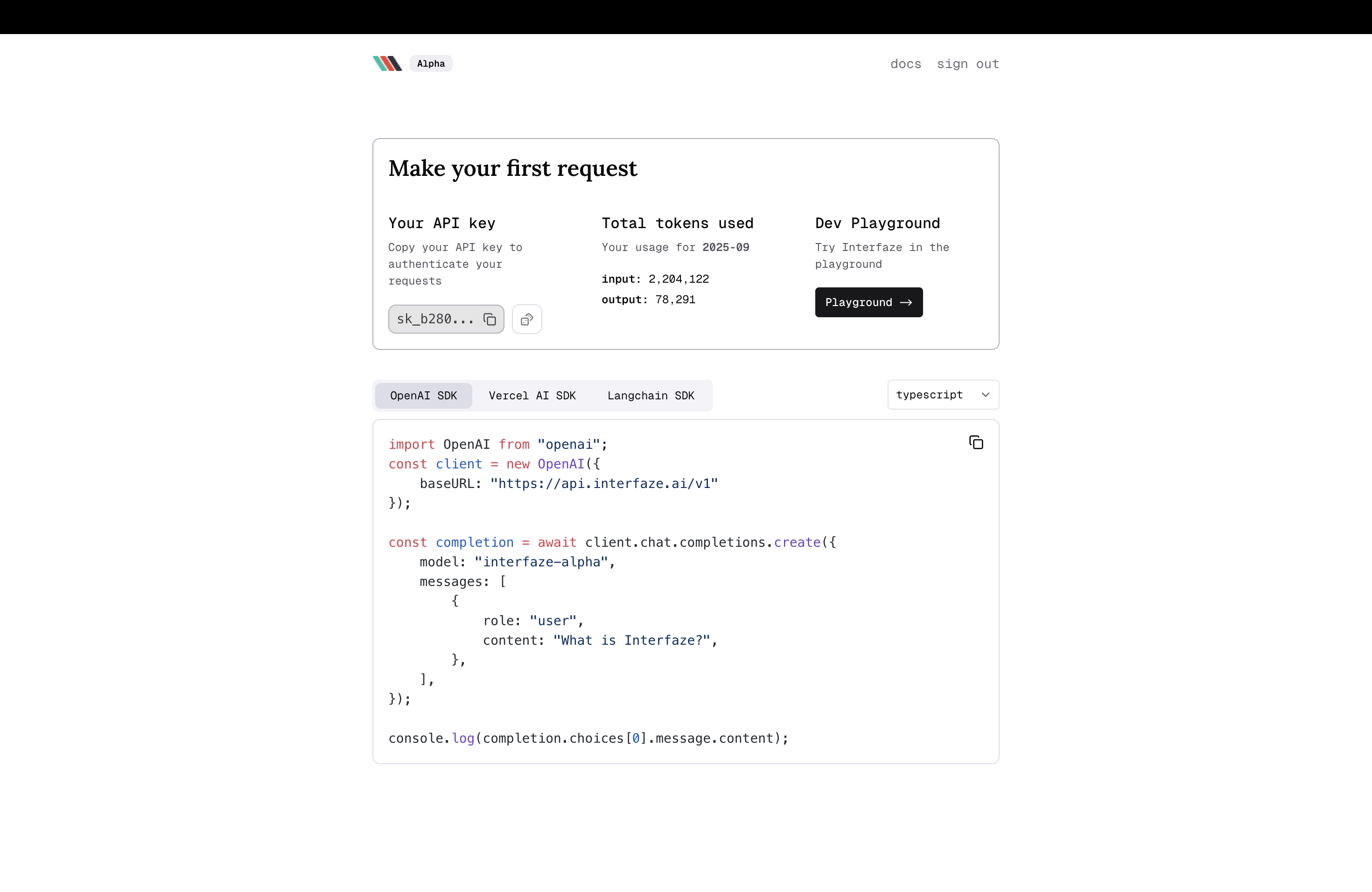 Step 5: Get API Key from Dashboard